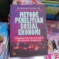Metode Penelitian Sosial Ekonomi