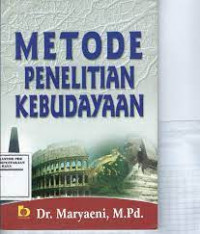 Metode Penelitian Kebudayaan